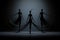 Enigmatic shadow dancers, weaving illusions and manipulating darkness with grace - Generative AI