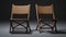 Enigmatic Tropics: Intricate Weaving Wood Chairs In Quadratura Style