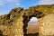 Enisala medieval Fortress in Dobrogea Region-inside the walls.