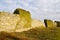 Enisala medieval Fortress in Dobrogea Region-inside the walls.