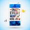 Enjoy every moment here and now. Motivating poster, typography d