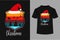 Enjoy The Magic Of Christmas Typography T-Shirt Design