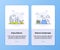 Enjoy nature landscape campaign for onboarding mobile apps application template banner