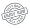 Enjoy Now rubber stamp