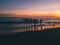 Enjoy the sunset on Pariaman Beach, West Sumatra, Indonesia