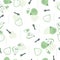 Enjoy The Sweet Pear Fruit Vector Graphic Illustration Seamless Pattern