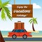 Enjoy vacations travel isolated icon