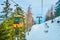 Enjoy the winter landscapes of Mount Katrin slopes, Bad Ischl, Salzkammergut, Austria