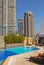 Enjoying Hotel Rooftop Swimming Pool