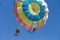 Enjoying parasailing at baga beach in Goa