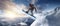 enjoying snowboarding, Concept travel ski, Snowboarder jumping,
