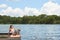 Enjoying time by the lake