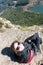 Enjoying the view from Rattlesnake Ledge Trail