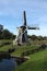 Enkhuizen, the Netherlands - October 12th 2018: 19th century windmill