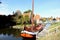 Enkhuizen, the Netherlands - October 12th 2018: Traditional Dutch sail ship