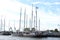Enkhuizen, the Netherlands - October 12th 2018: Traditional Dutch sail ships