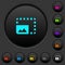 Enlarge photo dark push buttons with color icons