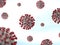 Enlarged Isolated Coronavirus Sars Covid-19 cells