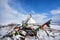 Enlightenment Stupa. Ogoy Island. Lake Baikal