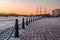 Ennobled embankment behind the Alekseevsky ravelin of the Peter and Paul Fortress