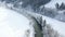 Enns river in Ennstal, Styria, Austria during winter