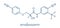 Enobosarm drug molecule. Selective androgen receptor modulator SARM that is also used in sports doping. Skeletal formula.