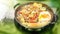 Enoki mushrooms fried with butter and salt has fried eggs menu i