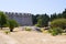 Enormous ancient walls of Rhodes town, Greece