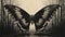 The Enormous Butterfly: A Gothic Film Still By Karl Blossfeldt