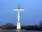 Enormous Christian cross in the parking lot of the LifeChurch in Edmond, Oklahoma.