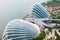 Enormous Domes of Gardens by the Bay in Singapore, two enormous