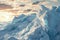 Enormous Iceberg Floating in the Ocean