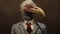 Enormous Vulture Portrait Surrealistic Illustration By Joshua Hoffine