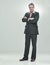 Enough about you. Now lets talk about me, baby. Full length studio portrait of a mature man in a retro suit striking a