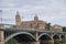 Enrique Esteban Bridge and New Cathedral of Salamanca, Salamanca Spain