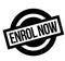 Enrol Now rubber stamp