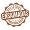 Ensaimadas grunge rubber stamp