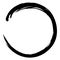 Enso Zen Japanese Circle Brush Paint Vector Logo Icon Illustration