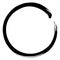 Enso Zen Japanese Circle Brush Paint Vector Logo Icon Illustration