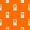 Enter door pattern vector orange