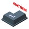 Enter online auction icon isometric vector. Site mobile