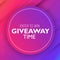 Enter to win. Giveaway time. Vector Illustration