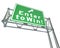 Enter to Win Words Green Freeway Sign