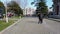 Enterance gate of Dolmabahce Palace with many tourists and visitors