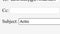 Entering Email Subject Topic Action Required in Online Box. Send Attention Needed Communication to Recipient by Typing E-Mail