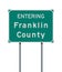 Entering Franklin County Ohio road sign