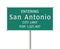 Entering San Antonio City Limit road sign