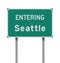 Entering Seattle road sign