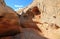 Entering slot canyon