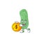 Enterobacteriaceae rich cartoon character have big gold coin